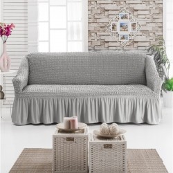 Husa gri deschis pentru canapea cu 3 locuri- huscnp007