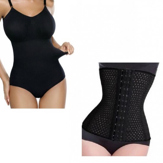 SET PROMO: Body modelator Intimo + Centura modelatoare tip corset