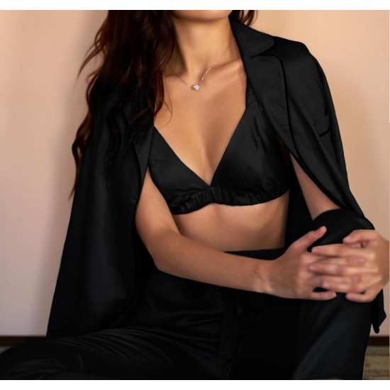 Pijama dama , satinata - PJMN3 Lichidare de stoc