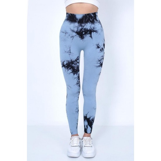 Colanti Fitness Modelatori cu Talie Inalta Bleu -cl969 Lichidare de stoc