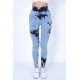 Colanti Fitness Modelatori cu Talie Inalta Bleu -cl969 Lichidare de stoc