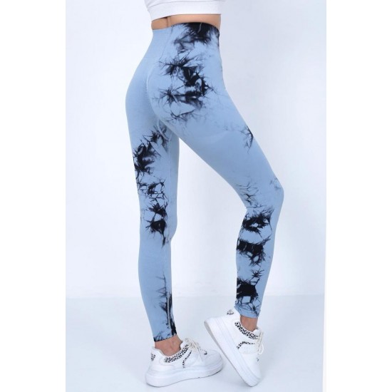 Colanti Fitness Modelatori cu Talie Inalta Bleu -cl969 Lichidare de stoc