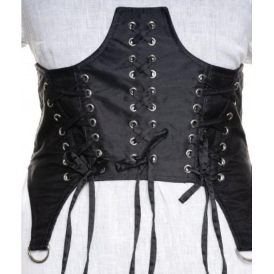Centura Corset din Material Textil cu Sireturi -crs123 CORSETE/CENTURI