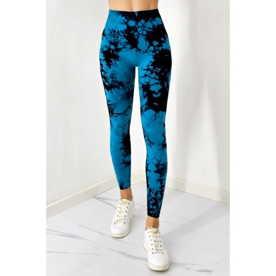 Colanti Fitness Modelatori cu Talie Inalta Albastrii -cl973 Lichidare de stoc