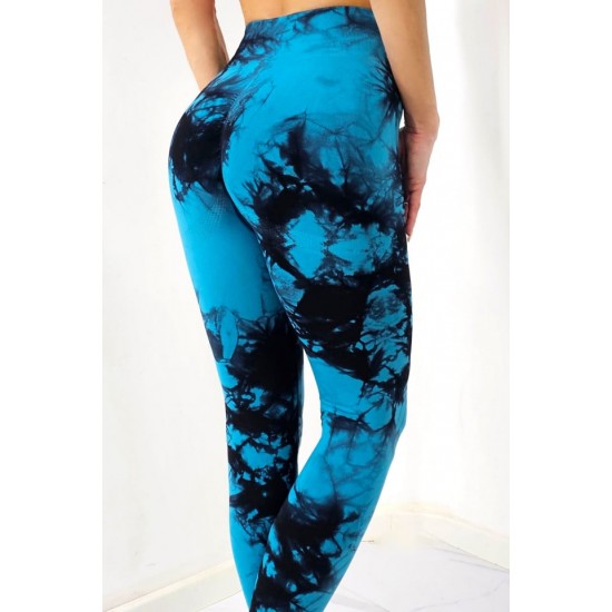 Colanti Fitness Modelatori cu Talie Inalta Albastrii -cl973 Lichidare de stoc