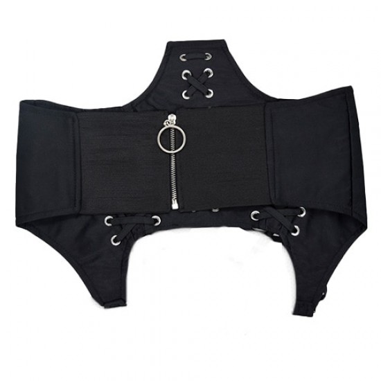 Centura Corset din Material Textil cu Sireturi -crs123 CORSETE/CENTURI