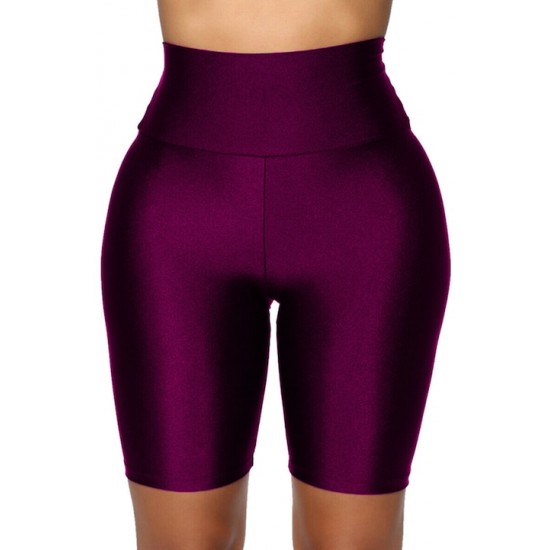 Colanti Scurti Luciosi Lycra Mov -cl990 Lichidare de stoc