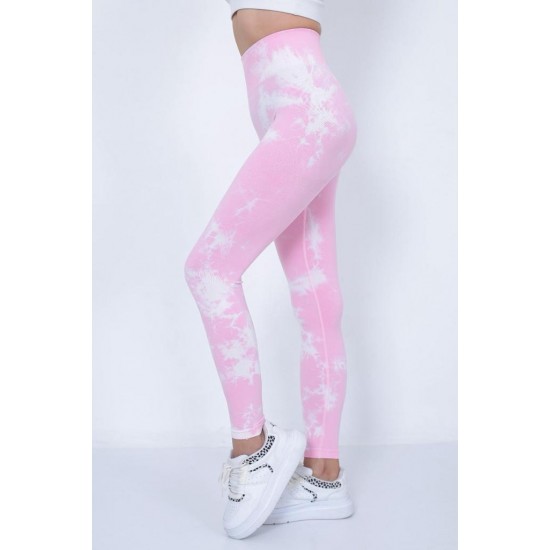 Colanti Fitness Modelatori cu Talie Inalta Roz Deschis -cl972 Lichidare de stoc