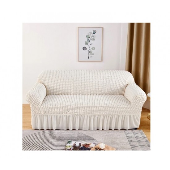 Husa alba pentru canapea cu 3 locuri- huscnp004 CAMERA/LIVING ROOM