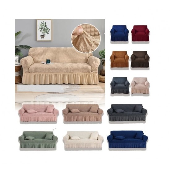 Husa bej pentru canapea cu 3 locuri- huscnp002 CAMERA/LIVING ROOM