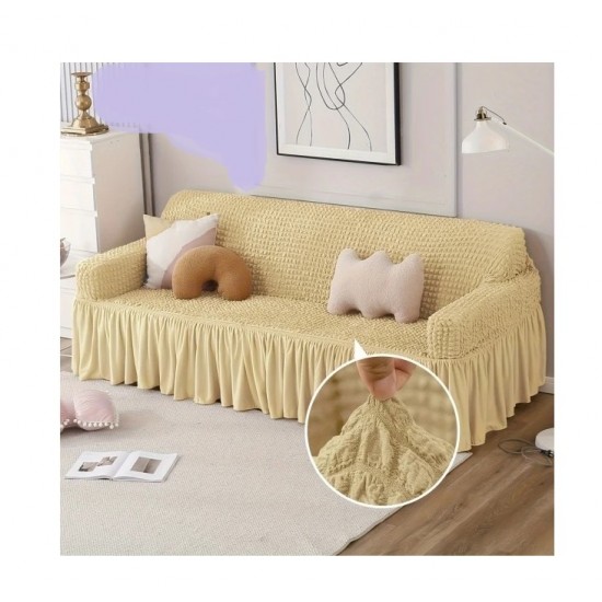 Husa crem pentru canapea cu 3 locuri- huscnp005 CAMERA/LIVING ROOM