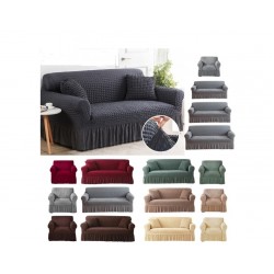 Husa gri inchis pentru canapea cu 3 locuri- huscnp003