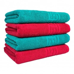 Set 4 Prosoape Hoteliere Bumbac 30x50 cm Model Grecesc 2 -prsg116