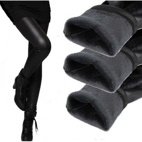 SET: Pantalon imitatie vizuala piele cu buzunare + Colant imitatie vizuala piele fara buzunare SETURI PRODUSE