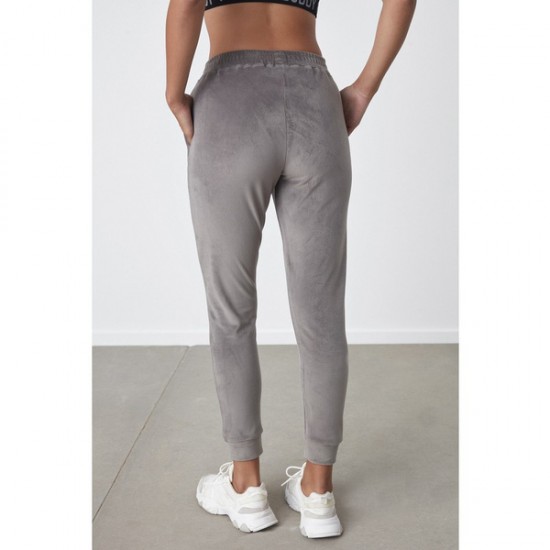 Pantalon sport din catifea, cu buzunare  HAINE FEMEI