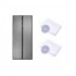 SET: Plasa cu inchidere magnetica pentru usa + 2 x Plasa anti insecte, pentru fereastra