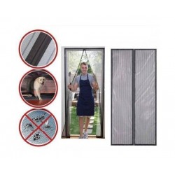 SET: Plasa cu inchidere magnetica pentru usa + 2 x Plasa anti insecte, pentru fereastra