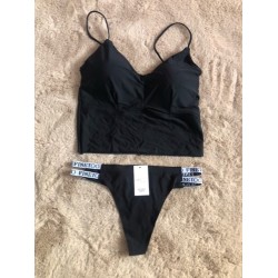 Set: Bustiera cupa burete + chilot tanga