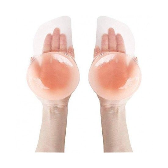 Sutien din silicon, efect push up - cu bretele