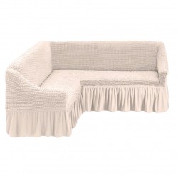 Husă Elegantă Colțar Albă- colt007