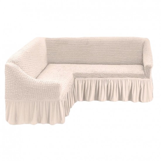 Husă Elegantă Colțar Albă- colt007 CAMERA/LIVING ROOM