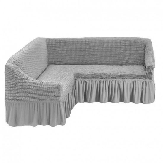 Husă Elegantă Colțar Gri Deschis- colt002 CAMERA/LIVING ROOM