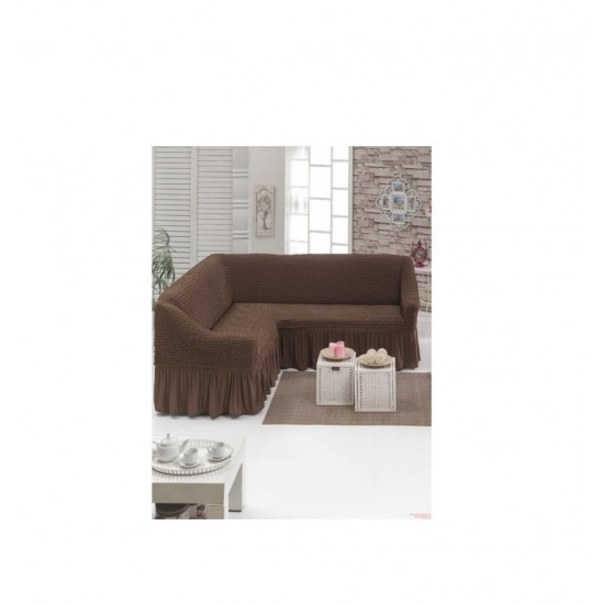 Husă Elegantă Colțar Maro- colt003 CAMERA/LIVING ROOM