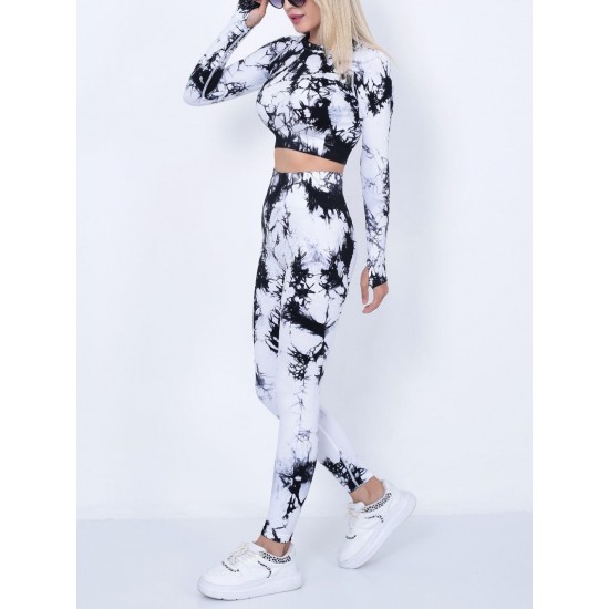 Compleu Fitness Modelator Alb Cu Negru- comp124 Lichidare de stoc