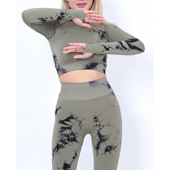 Compleu Fitness Modelator Gri Cu Negru- comp132 Lichidare de stoc