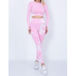 Compleu Fitness Modelator Roz Cu Alb- comp130