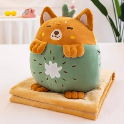 Jucarie Multifunctionala de Plus cu Paturica Kiwi- jcp127