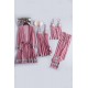 Pijama 4 Piese din Catifea Roz -pjm375 Lichidare de stoc
